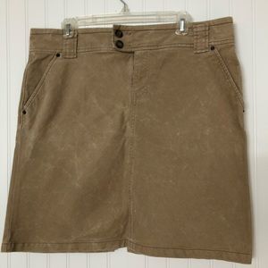 GAP Tan Corduroy Mini Skirt